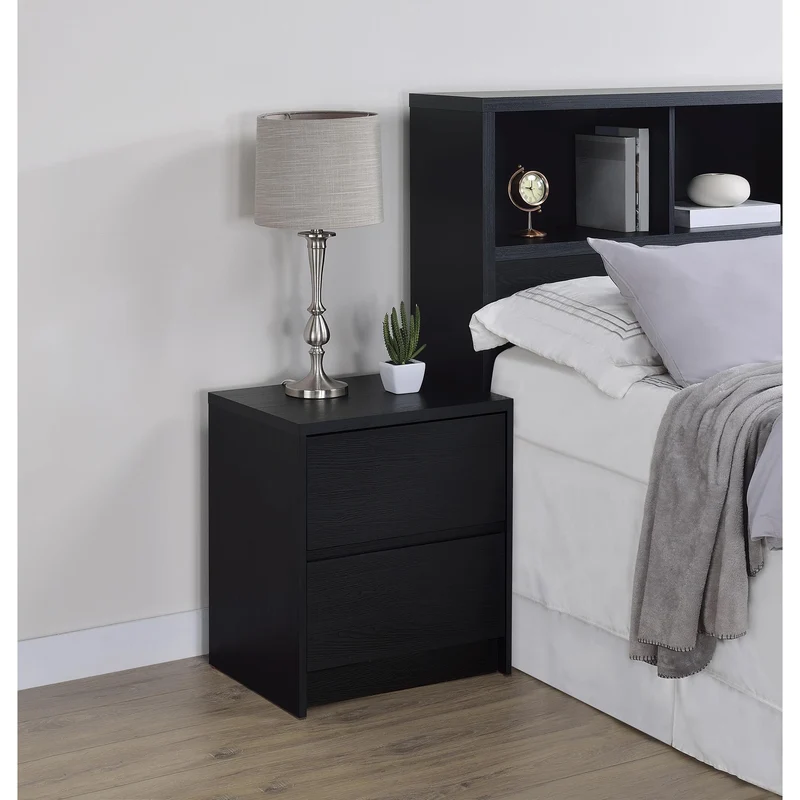 Coaster Furniture Westpark 315852 2-drawer Nightstand LED Lights and USB - Black