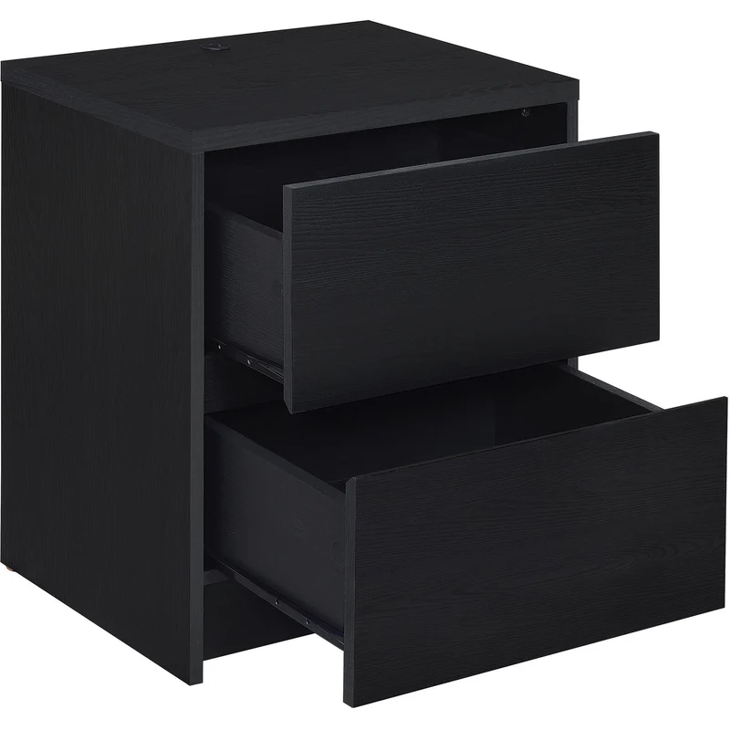 Coaster Furniture Westpark 315852 2-drawer Nightstand LED Lights and USB - Black