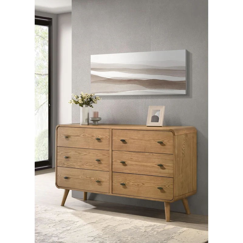 Coaster Furniture Robyn 225093 6-drawer Bedroom Dresser - Light Ash
