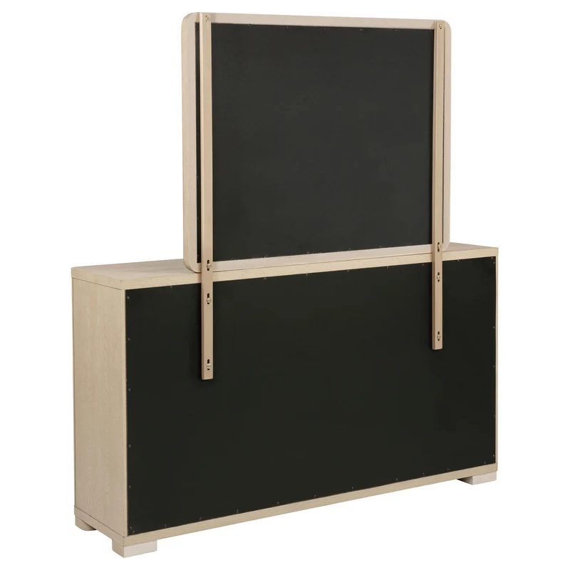 Coaster Furniture Ladera 225083M 6-drawer Bedroom Dresser and Mirror - Light Elm