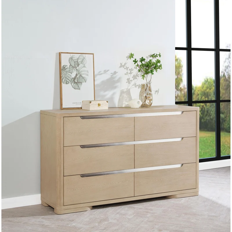 Coaster Furniture Ladera 225083 6-drawer Bedroom Dresser - Light Elm