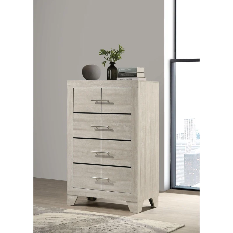 Coaster Furniture Trenton 225065 4-drawer Bedroom Chest - Rustic Cream