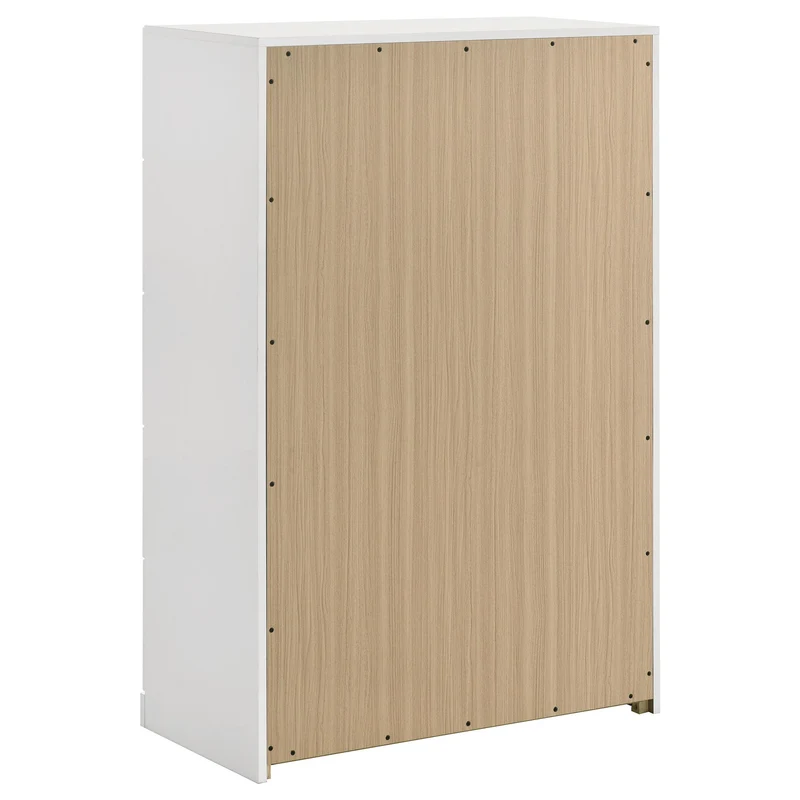 Coaster Furniture Ines 223095 5-drawer Bedroom Chest - White High Gloss