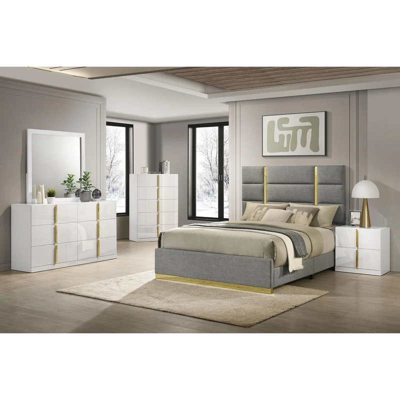 Coaster Furniture Ines 223095 5-drawer Bedroom Chest - White High Gloss