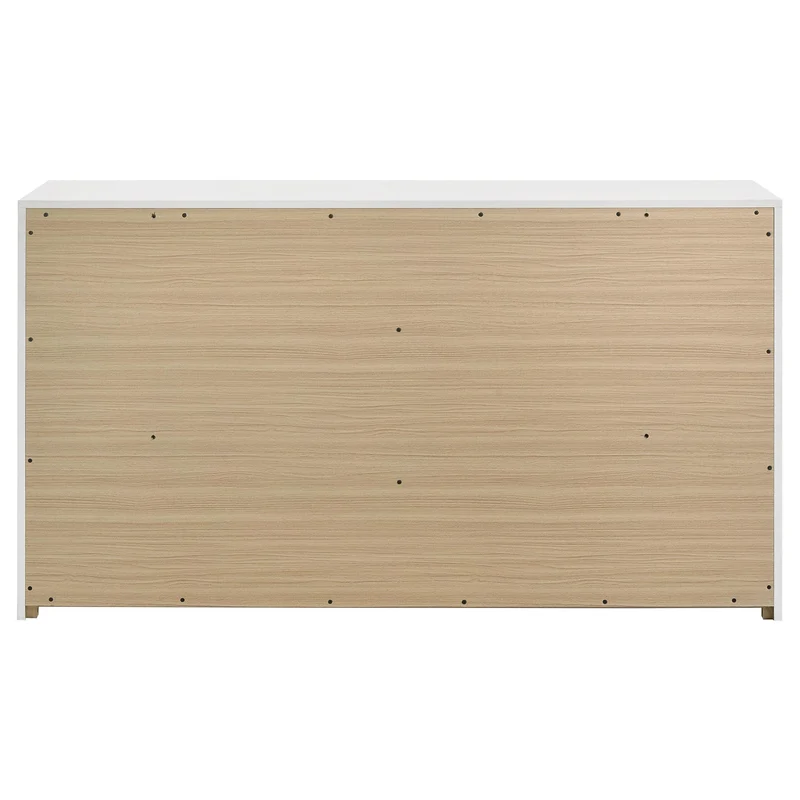 Coaster Furniture Ines 223093 6-drawer Bedroom Dresser Cabinet - White High Gloss