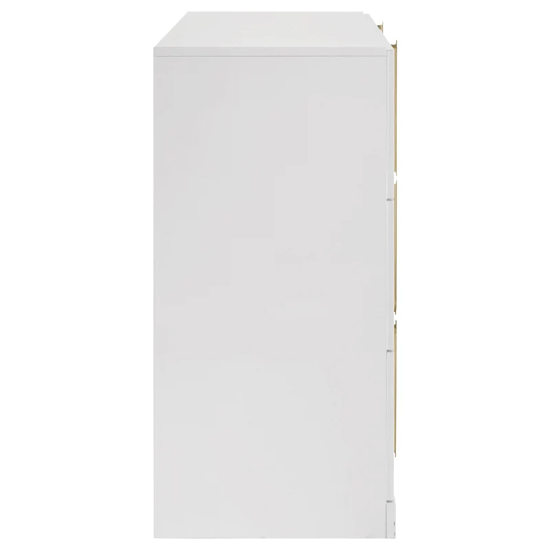 Coaster Furniture Ines 223093 6-drawer Bedroom Dresser Cabinet - White High Gloss