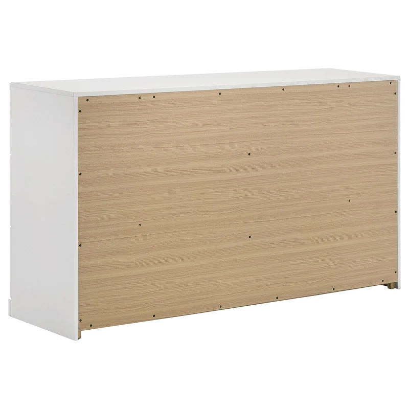 Coaster Furniture Ines 223093 6-drawer Bedroom Dresser Cabinet - White High Gloss