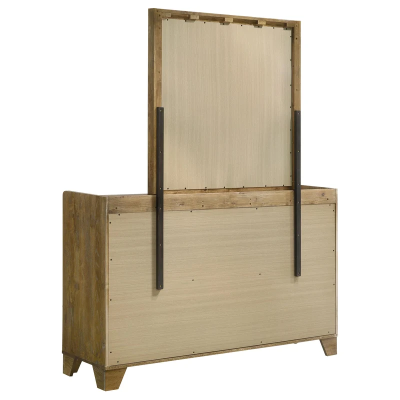 Coaster Furniture Henderson 222973M 6-drawer Bedroom Dresser with Mirror - Medium Oak