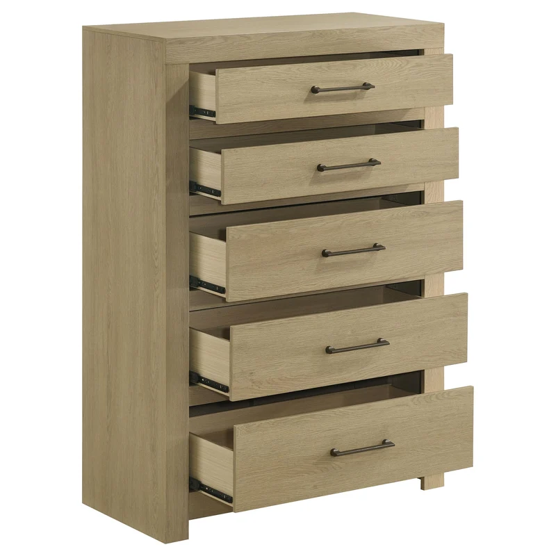Coaster Furniture Hendricks 222655 5-drawer Bedroom Chest - Light Oak