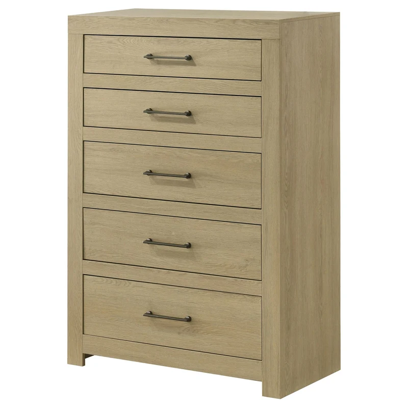 Coaster Furniture Hendricks 222655 5-drawer Bedroom Chest - Light Oak