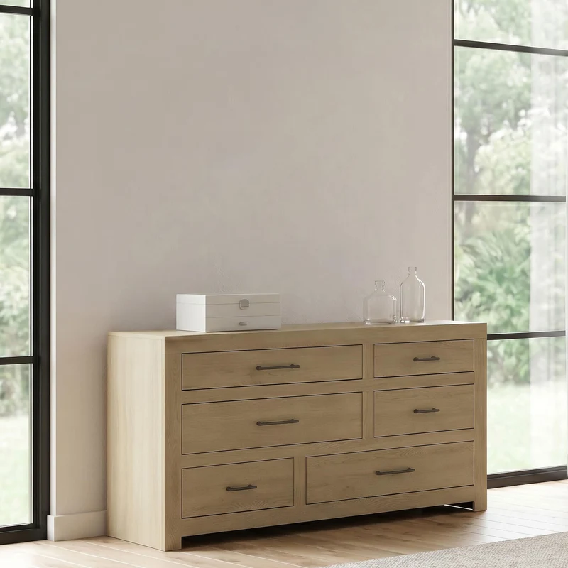 Coaster Furniture Hendricks 222653 6-drawer Bedroom Dresser Storage Cabinet - Light Oak