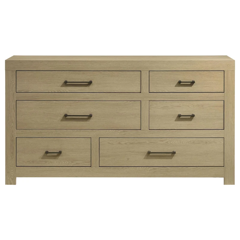 Coaster Furniture Hendricks 222653 6-drawer Bedroom Dresser Storage Cabinet - Light Oak