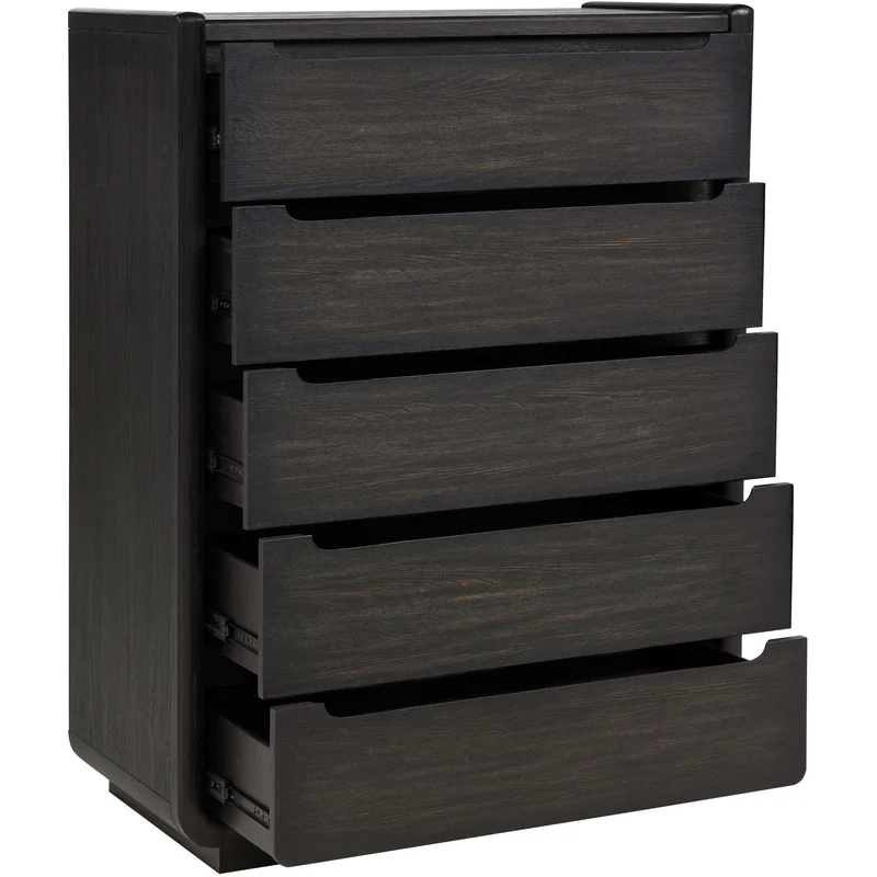Coaster Furniture Leandro 222495 5-drawer Bedroom Chest - Burnished Black
