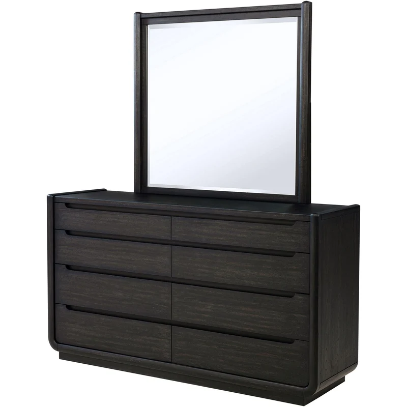 Coaster Furniture Leandro 222493M 8-drawer Bedroom Dresser with Mirror - Burnished Black