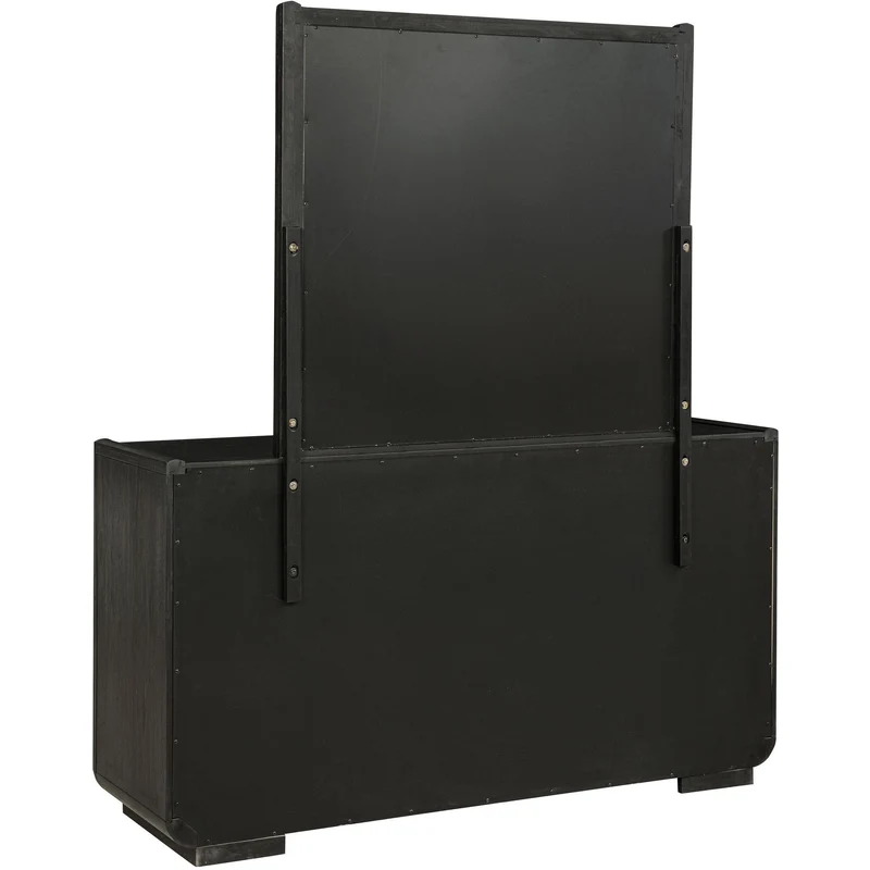 Coaster Furniture Leandro 222493M 8-drawer Bedroom Dresser with Mirror - Burnished Black