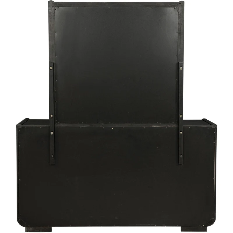 Coaster Furniture Leandro 222493M 8-drawer Bedroom Dresser with Mirror - Burnished Black