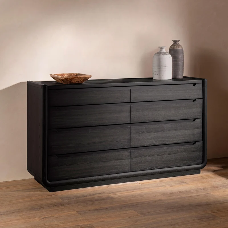 Coaster Furniture Leandro 222493 8-drawer Bedroom Dresser Cabinet - Burnished Black