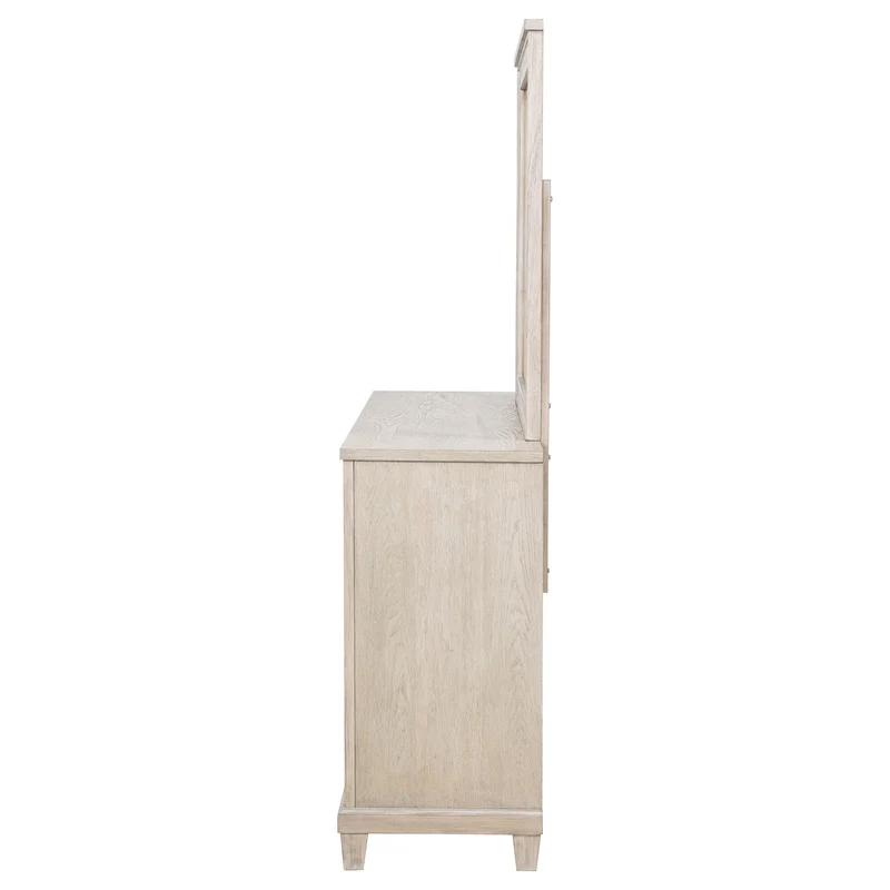 Coaster Furniture Pembroke 215923M 6-drawer Bedroom Dresser with Mirror - Washed Oak