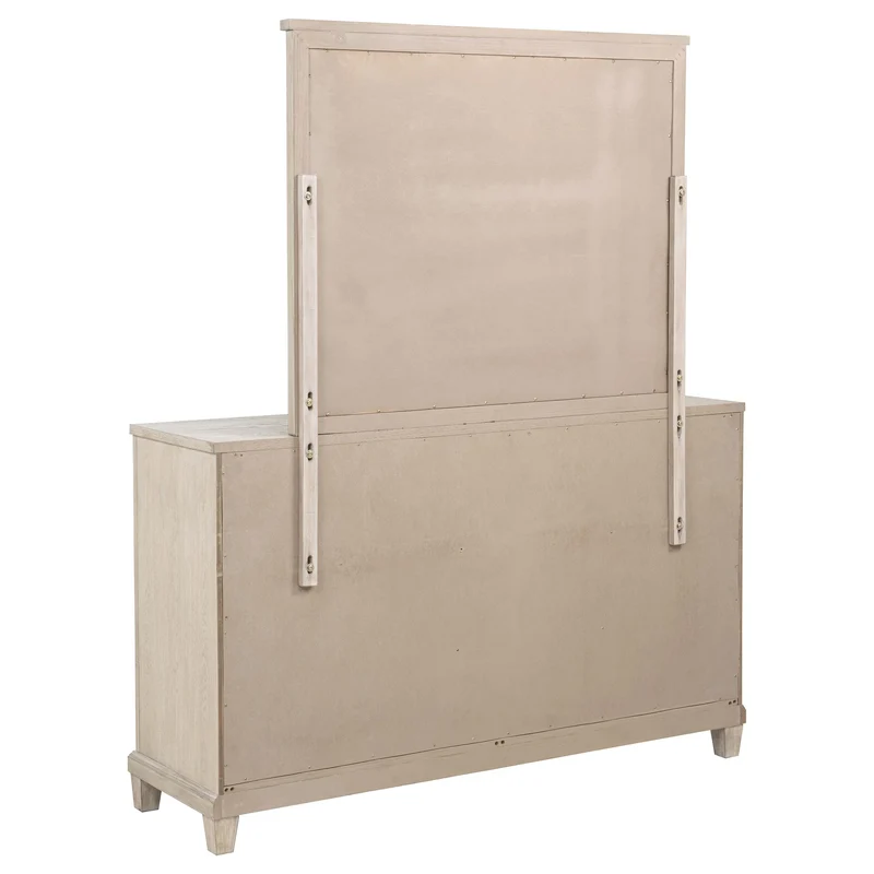 Coaster Furniture Pembroke 215923M 6-drawer Bedroom Dresser with Mirror - Washed Oak