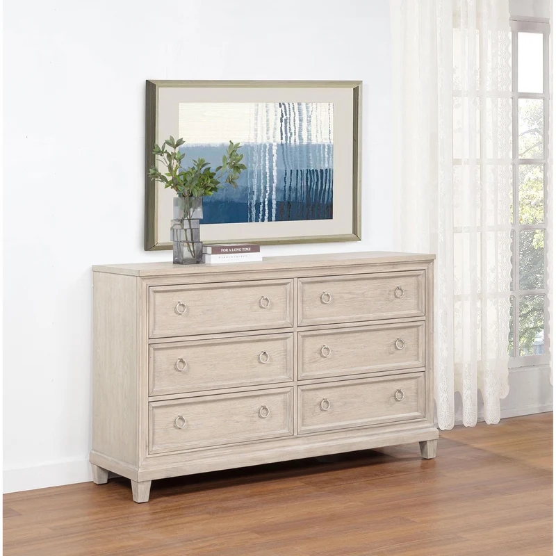 Coaster Furniture Pembroke 215923 6-drawer Bedroom Dresser Cabinet - Washed Oak