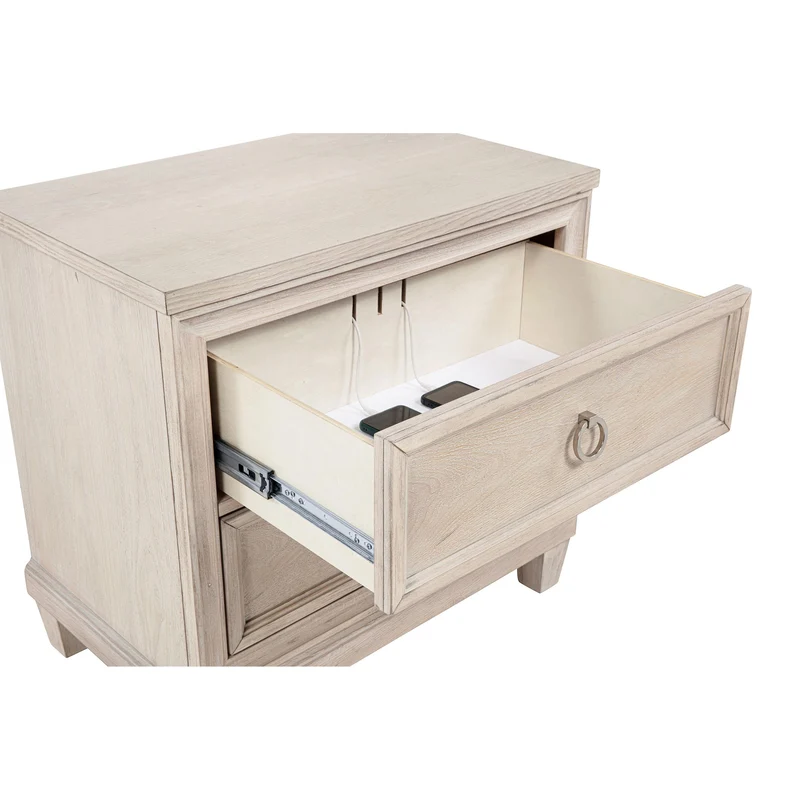 Coaster Furniture Pembroke 215922 2-drawer Nightstand Bedside Table - Washed Oak