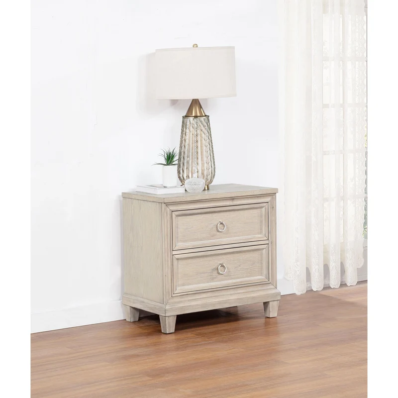 Coaster Furniture Pembroke 215922 2-drawer Nightstand Bedside Table - Washed Oak