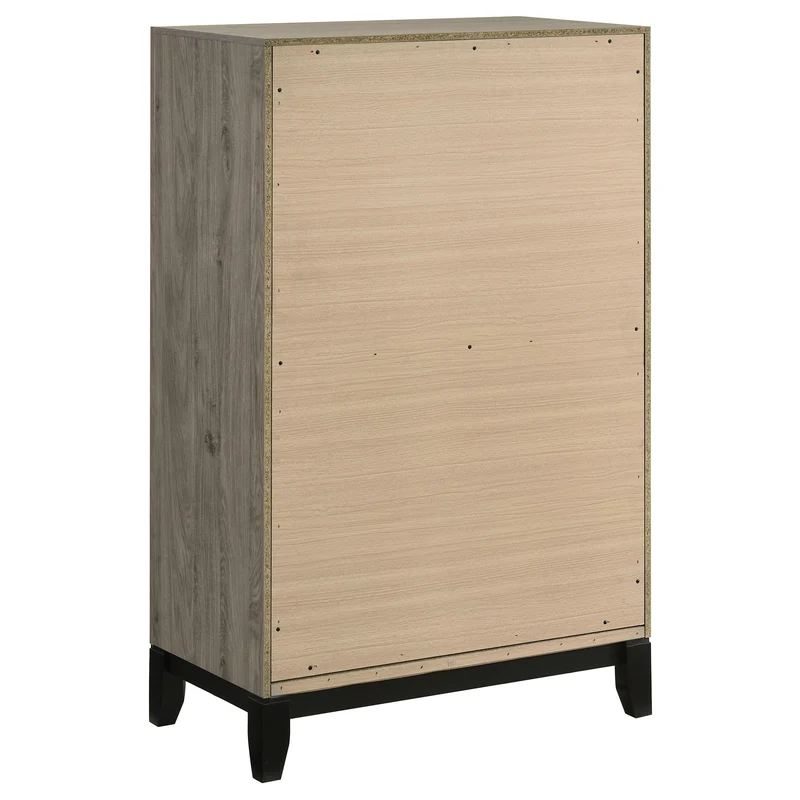 Coaster Furniture Valen 215915 5-drawer Bedroom Chest - Light Taupe