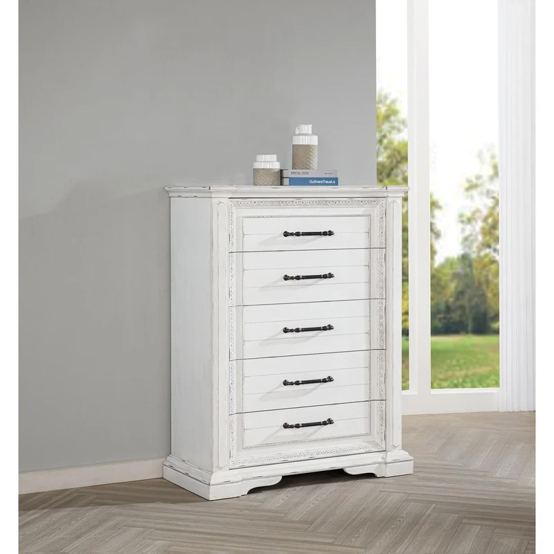 Coaster Furniture McKinney 215875 5-drawer Bedroom Chest - Vintage White
