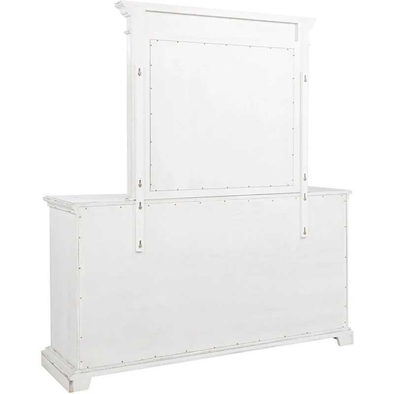 Coaster Furniture McKinney 215873M 6-drawer Bedroom Dresser with Mirror - Vintage White