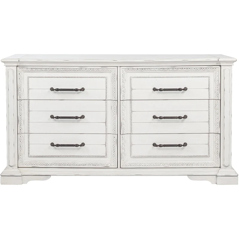 Coaster Furniture McKinney 215873 6-drawer Bedroom Dresser Cabinet - Vintage White