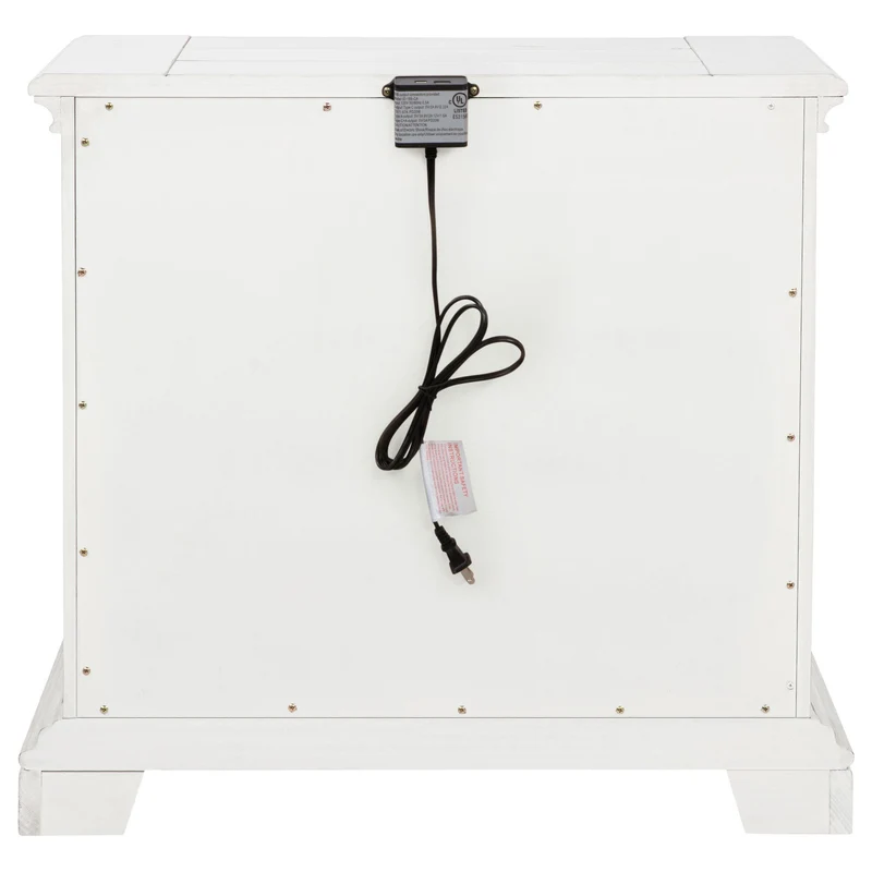 Coaster Furniture McKinney 215872 2-drawer Nightstand with Dual USB - Vintage White