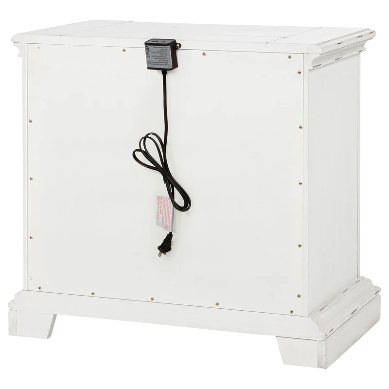 Coaster Furniture McKinney 215872 2-drawer Nightstand with Dual USB - Vintage White