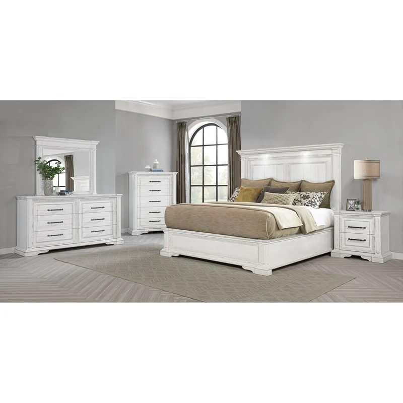 Coaster Furniture McKinney 215872 2-drawer Nightstand with Dual USB - Vintage White