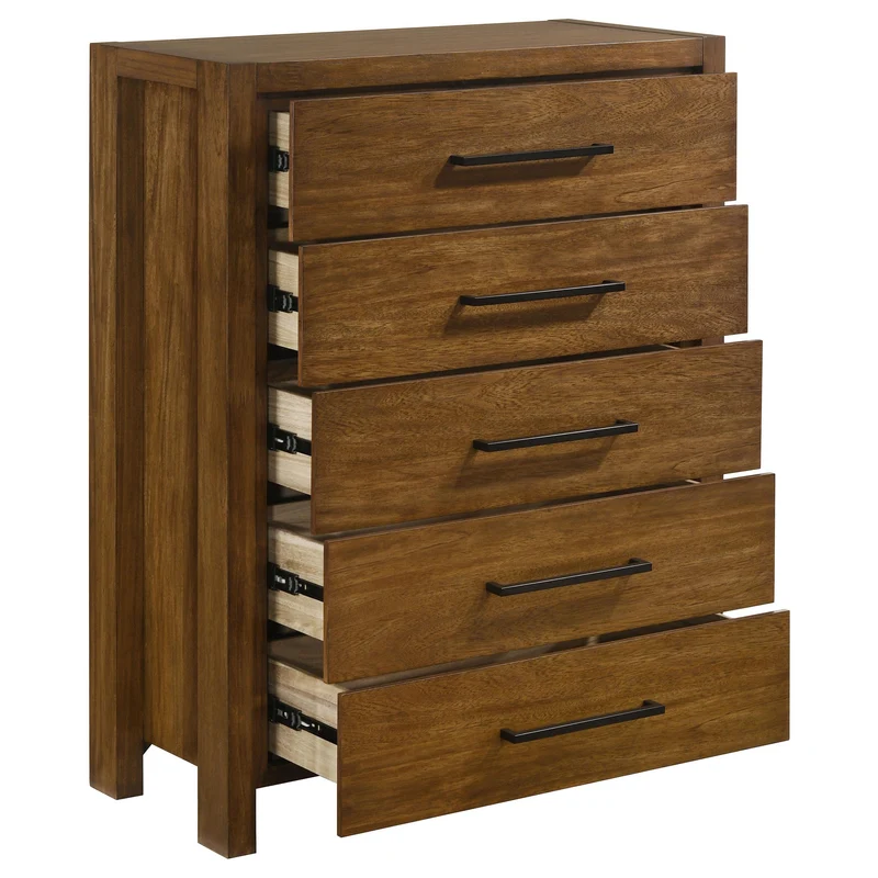 Coaster Furniture Adderley 215855 5-drawer Bedroom Chest - Warm Brown