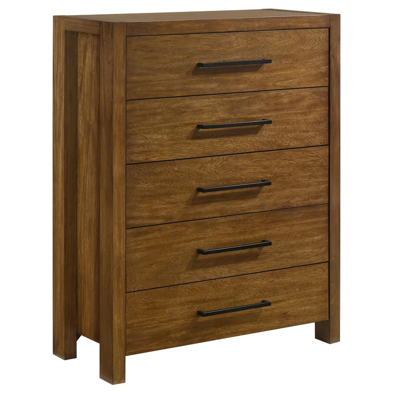 Coaster Furniture Adderley 215855 5-drawer Bedroom Chest - Warm Brown