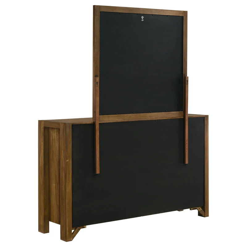 Coaster Furniture Adderley 215853M 8-drawer Bedroom Dresser and Mirror - Warm Brown