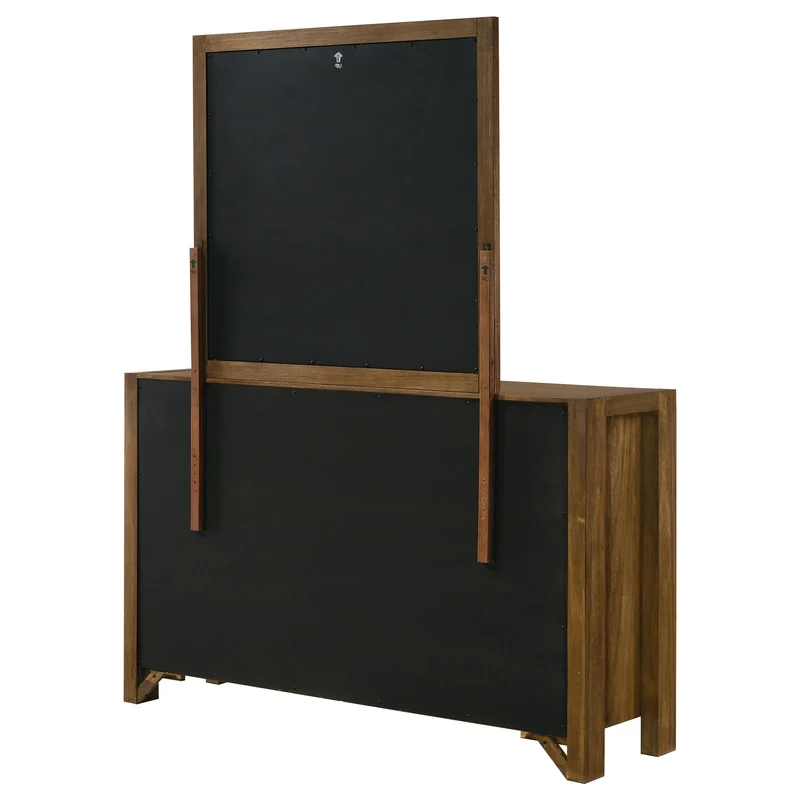 Coaster Furniture Adderley 215853M 8-drawer Bedroom Dresser and Mirror - Warm Brown