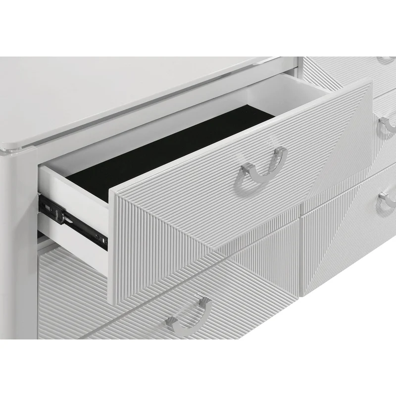 Coaster Furniture Cassia 215793 6-drawer Bedroom Dresser Cabinet - White High Gloss