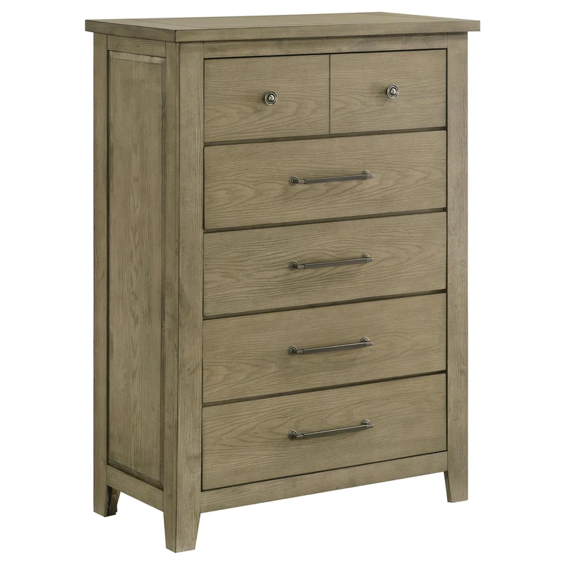 Coaster Furniture Hazlewood 207535 5-drawer Bedroom Chest - Vineyard Oak