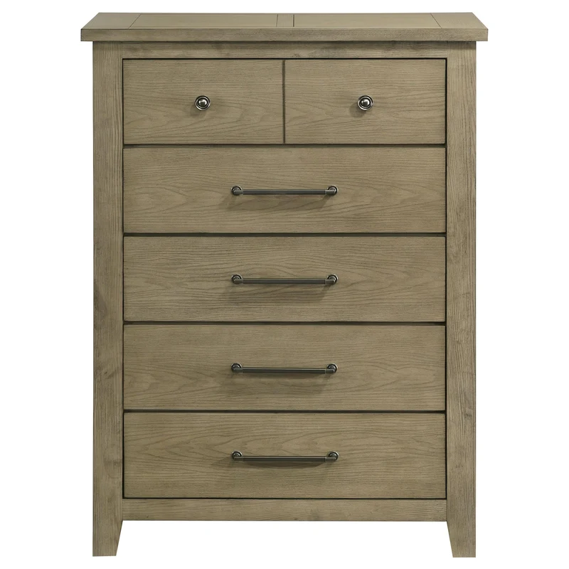 Coaster Furniture Hazlewood 207535 5-drawer Bedroom Chest - Vineyard Oak
