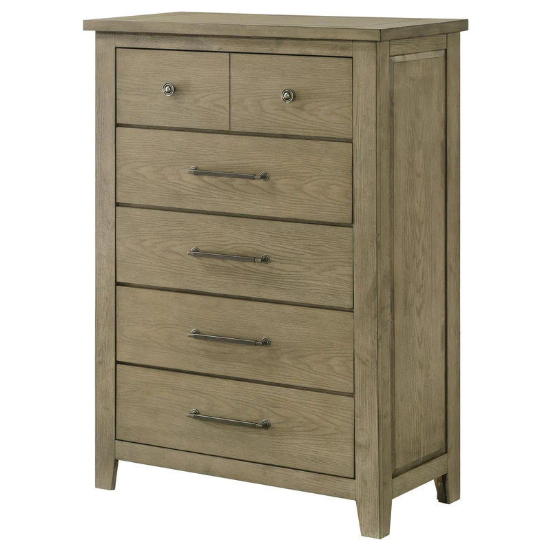 Coaster Furniture Hazlewood 207535 5-drawer Bedroom Chest - Vineyard Oak