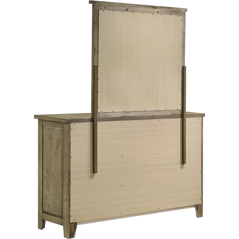 Coaster Furniture Hazlewood 207533M 6-drawer Bedroom Dresser with Mirror - Vineyard Oak