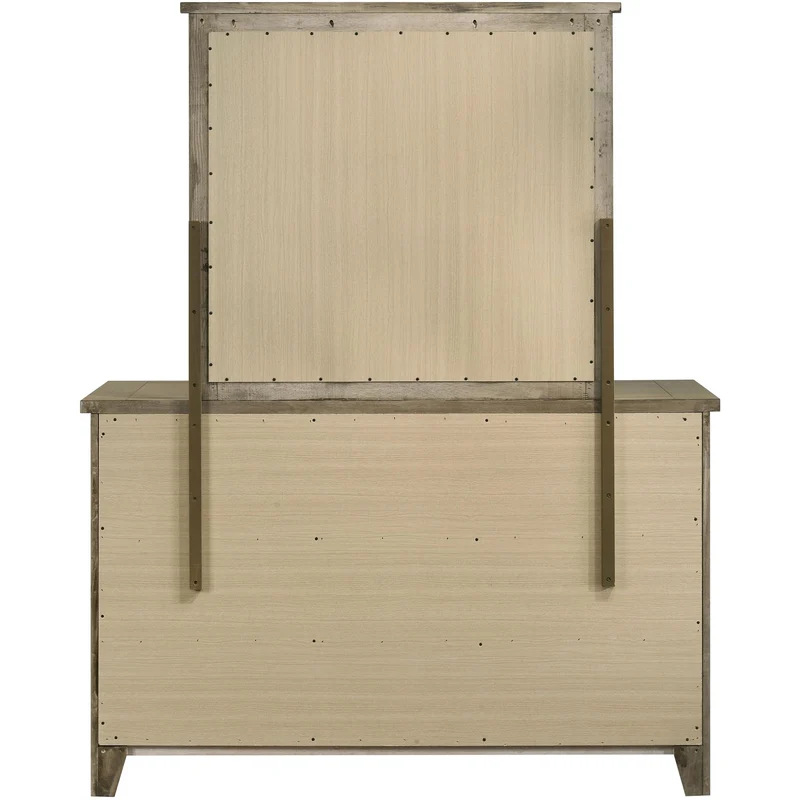 Coaster Furniture Hazlewood 207533M 6-drawer Bedroom Dresser with Mirror - Vineyard Oak