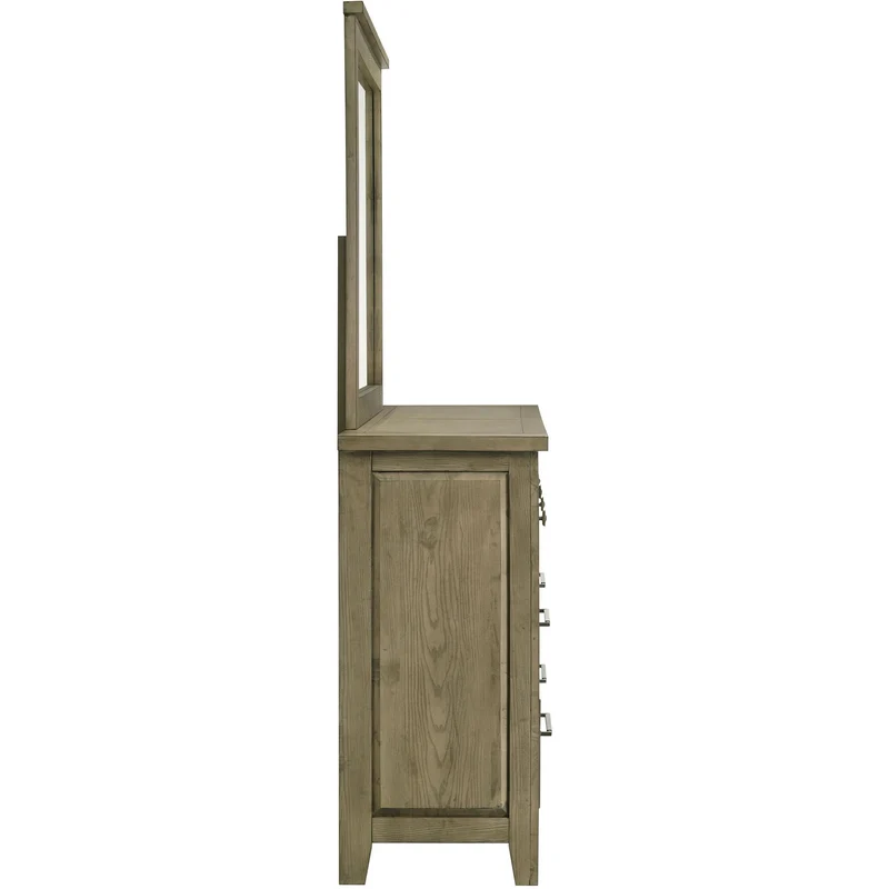 Coaster Furniture Hazlewood 207533M 6-drawer Bedroom Dresser with Mirror - Vineyard Oak
