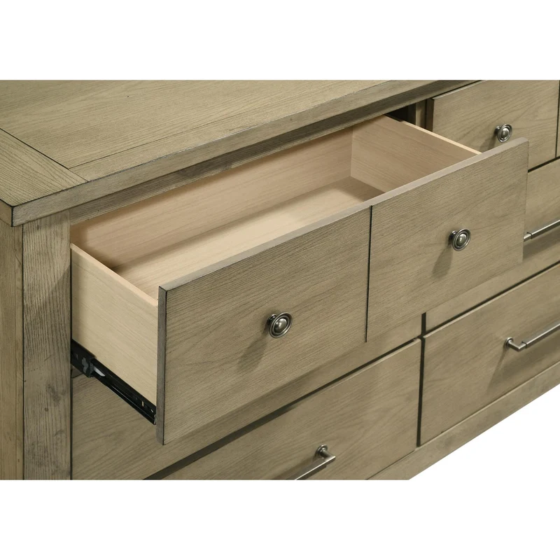 Coaster Furniture Hazlewood 207533M 6-drawer Bedroom Dresser with Mirror - Vineyard Oak