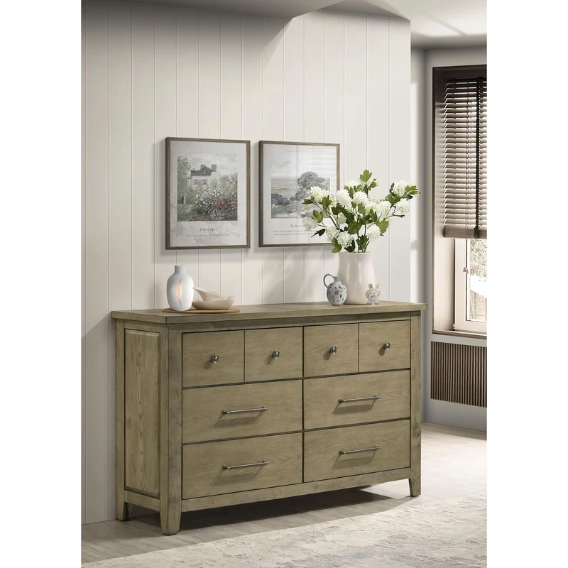 Coaster Furniture Hazlewood 207533 6-drawer Bedroom Dresser Cabinet - Vineyard Oak