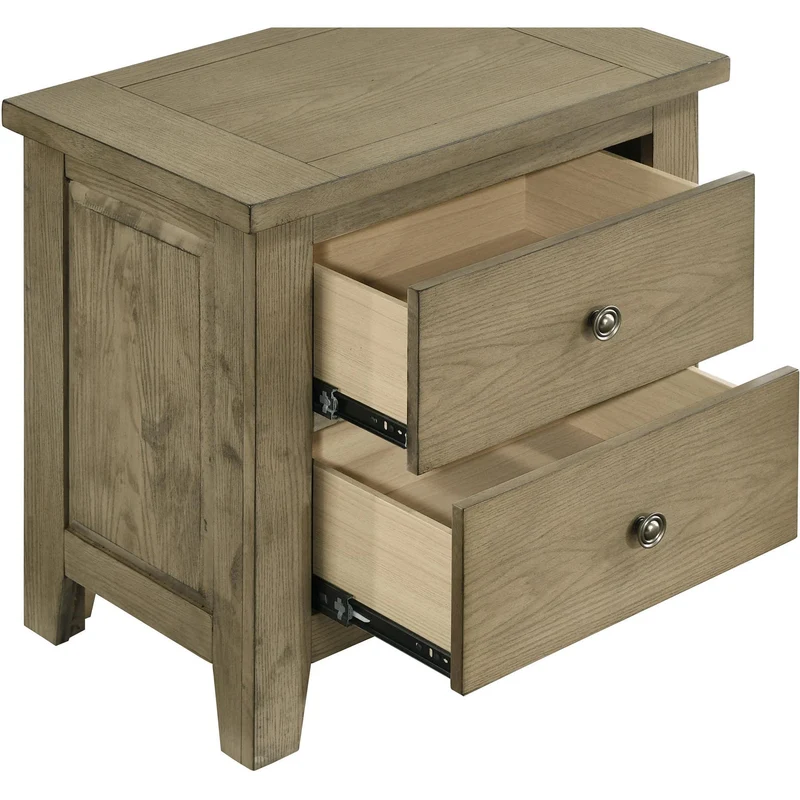 Coaster Furniture Hazlewood 207532 2-drawer Nightstand Bedside Table - Vineyard Oak