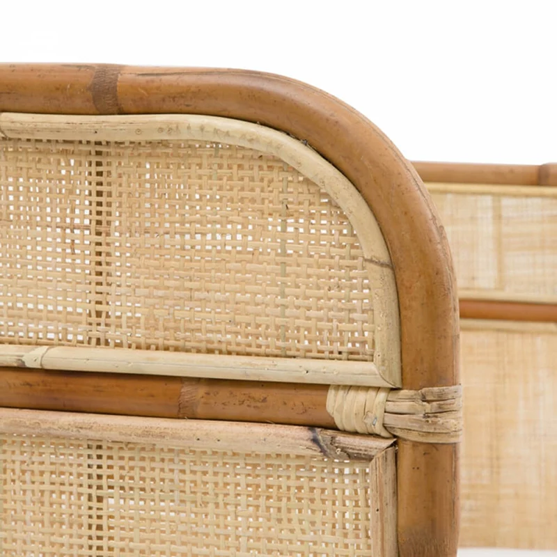 Traditional Chinese Backrest Armrest Sofa: Natural Indonesian Rattan & Handwoven - Waterproof Cushion Zen-Style Chair For Living Room