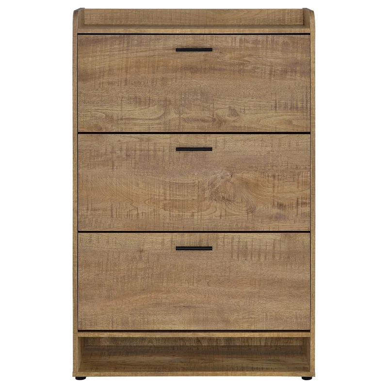 Coaster Furniture Denia 950425 3-tier Engineered Wood Shoe Cabinet - Mango