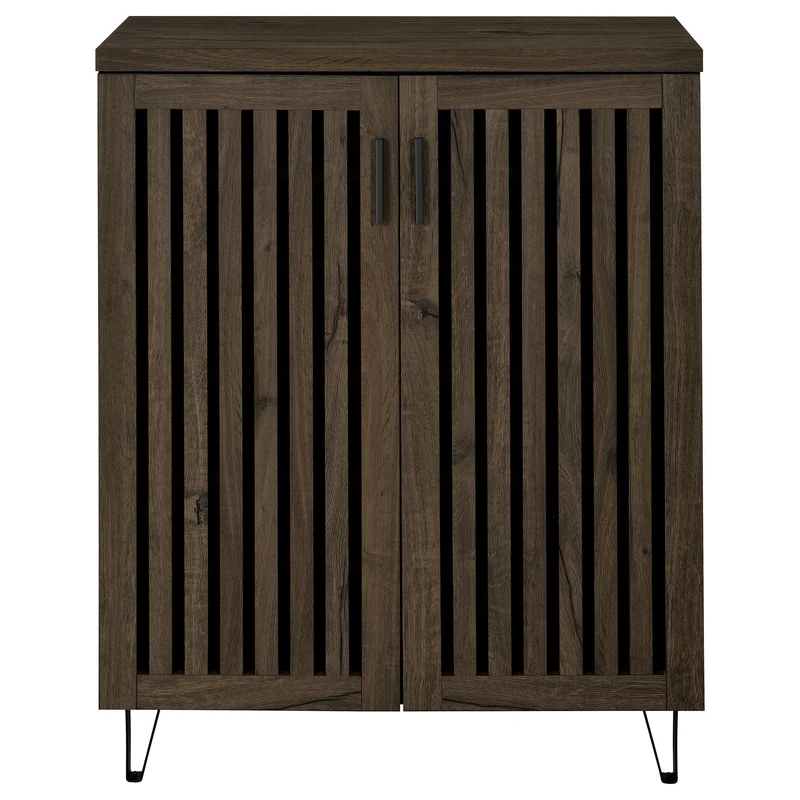 Coaster Furniture Brixton 950423 2-door Entryway Shoe Storage Cabinets - Smoked Oak